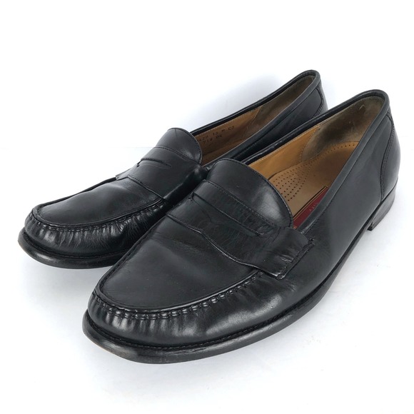 COLE HAAN City Leather Penny Loafers Men's 13 M Black Dress Shoes Slip On 08420